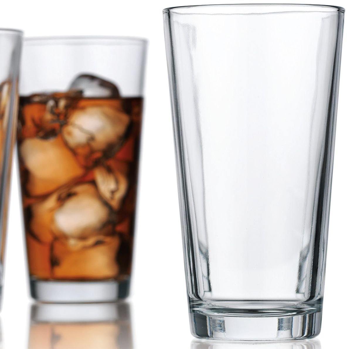 Attractive Highball Glasses Clear Heavy Base Tall Beer Glasses [Set Of