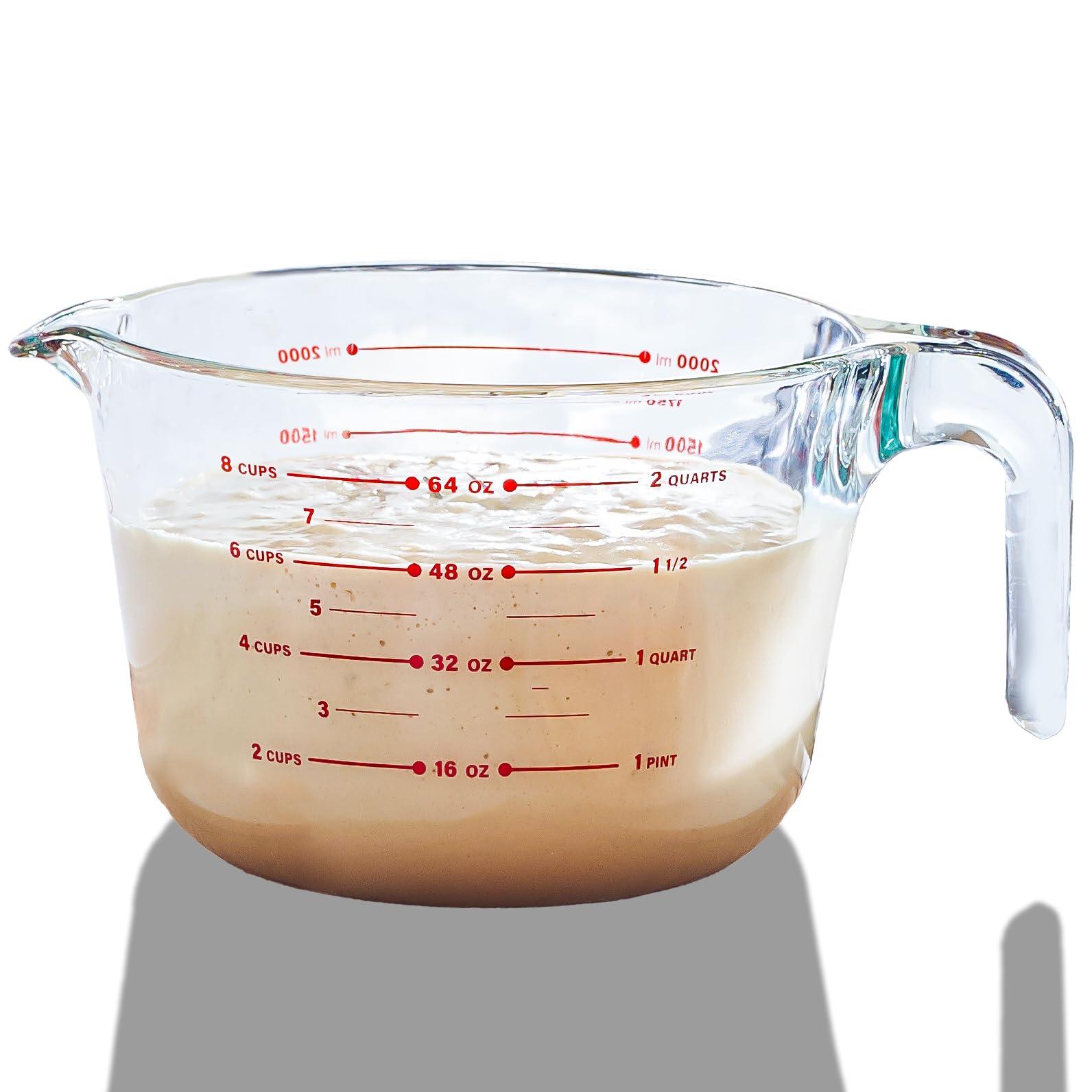 Coffee Measuring Cup High Borosilicate Glass Liquid Measuring Cup with  Scale Measuring Pitcher Glass Espresso Glass Cup for Coffee