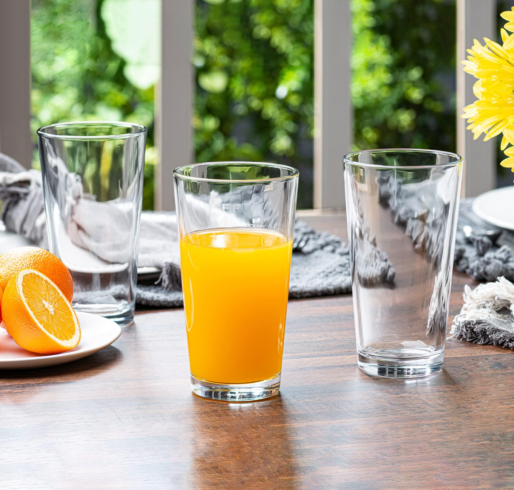 Le'raze Drinking Glasses - Set of 10-16oz. Margarita Glass Cups - Dish
